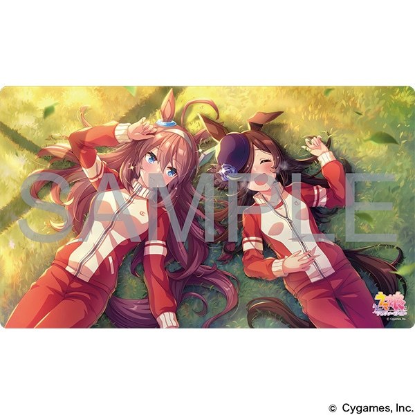α1 ウマ娘 夜&ベッド&青薔薇の花びら ライスシャワー スリーブ&プレイマット α1 ウマ娘 夜&ベッド&青薔薇の花びら ライスシャワー スリーブ