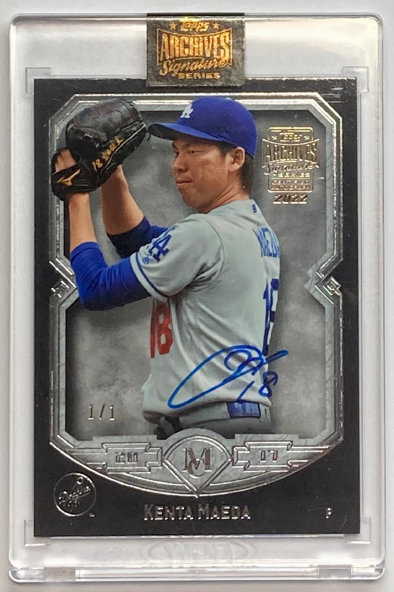 【1/1枚限定】前田健太直書きサイン 2022 Topps Archives Signature Series Buy-back Auto (2017 Museum Collection)_画像1