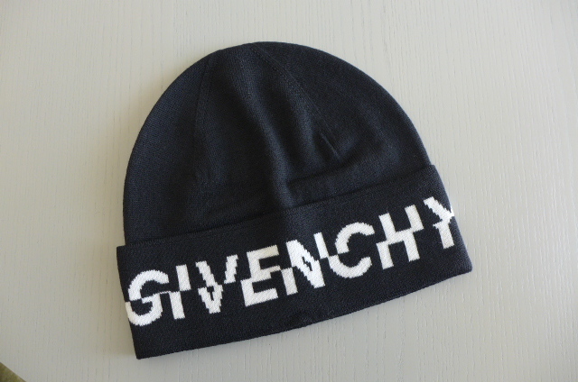 新品 送料無料 即決 イタリア製 ジバンシー GIVENCHY ロゴ ニット キャップ ニット帽 帽子