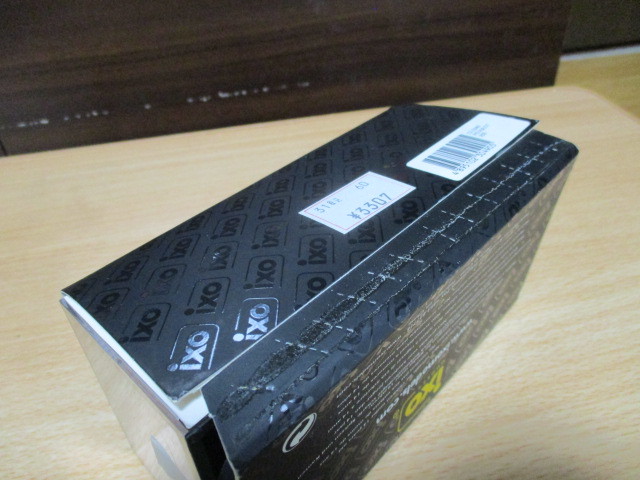 iXO イクソ 1/43 「 プジョー 203 」 グレイ ・送料400円 （レターパック発送）_外紙箱の糊が経年劣化で乾いて外れています
