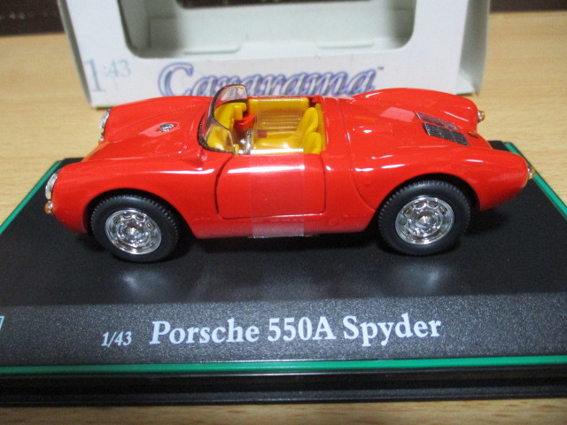  Hongwell 1/43 [ Porsche 550 Spider ] red HONGWELLkala llama * postage 400 jpy ( letter pack post service shipping )