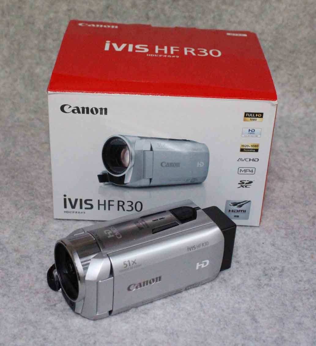 Yahoo!オークション - HDビデオカメラ canon iVIS HF R30 キャノン vid