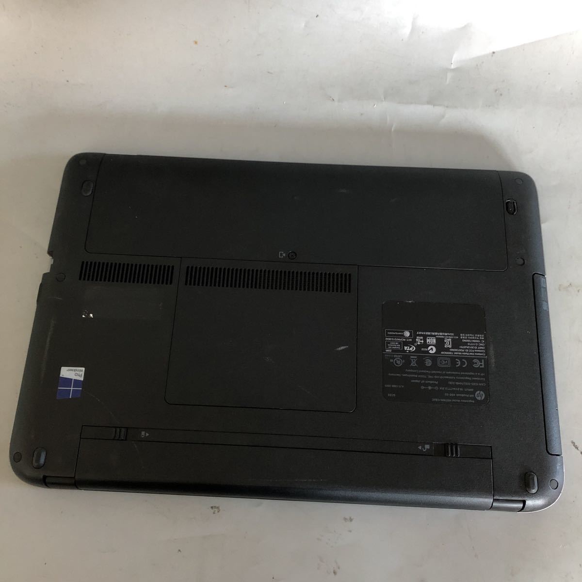 JXNT2387 /HP PROBOOK 450G2/Intel Core i5-5200U 2.20GHz/ メモリ:4GB /HDD:500GB /無線/Windows10 Pro/無線なし/キーボード不良_画像8