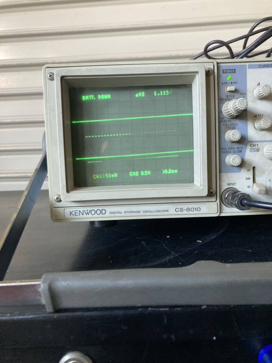 中古　通電 ok KENWOOD DISITAL STORAGEオシロスコープ OSCILLOSCOPE CS-8010_画像2