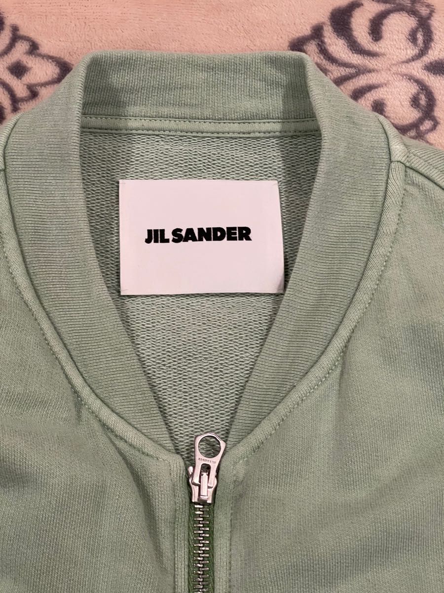 JIL SANDER 美品 22SS ジップアップスウェットブルゾン グリーン