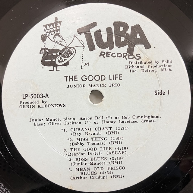 ●即決LP Junior Mance / The Good Life j35826 米オリジナル、Mono ジュニア・マンス _画像3