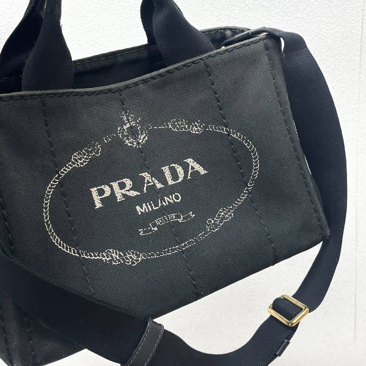 PRADA プラダ CANAPA カナパ 三角ロゴプレート ロゴ キャンバス 2way