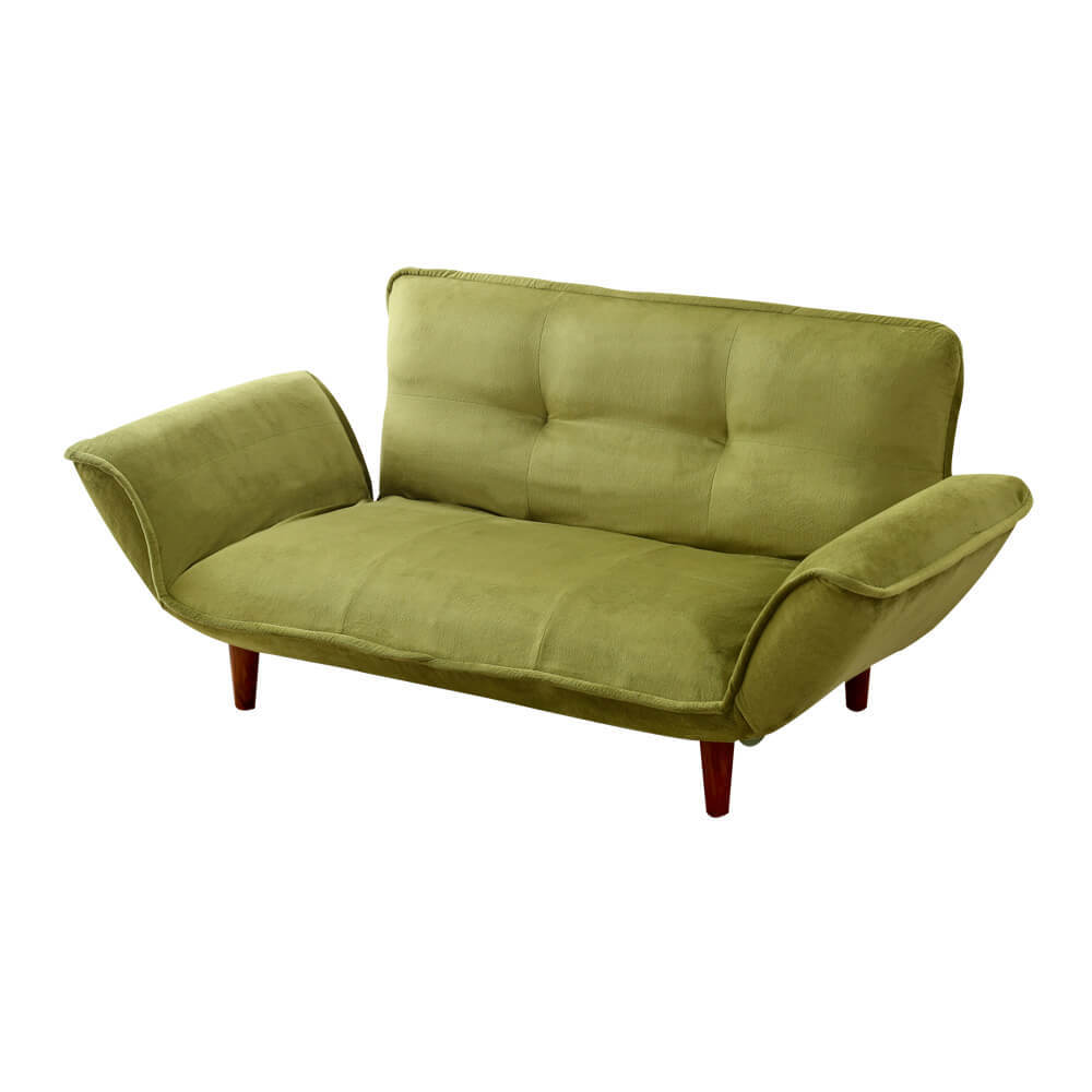  compact couch sofa [Zuera-s error ]( pocket coil reclining nappy type made in Japan )SH-07-ZUR-GE green 