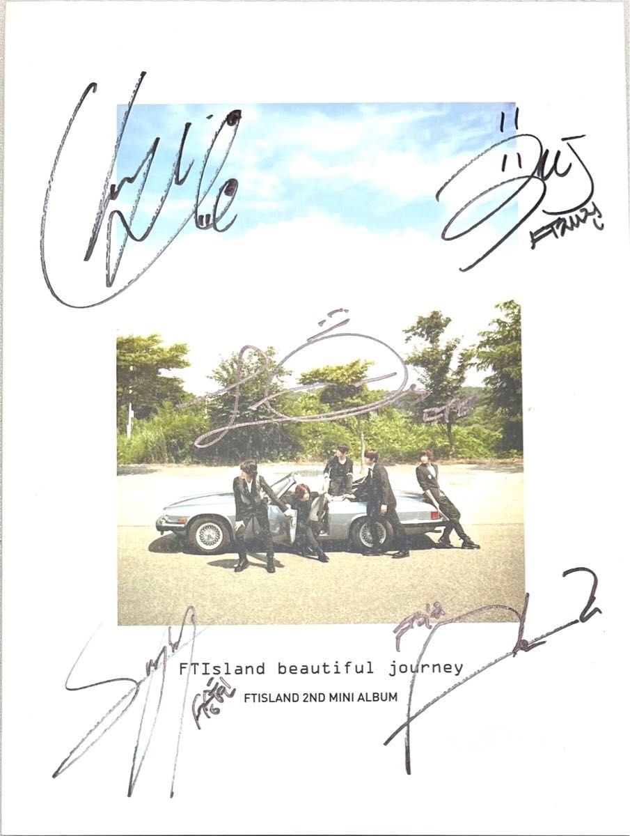 FTIsland 直筆サイン入り2nd Mini Album「Beautiful Journey」