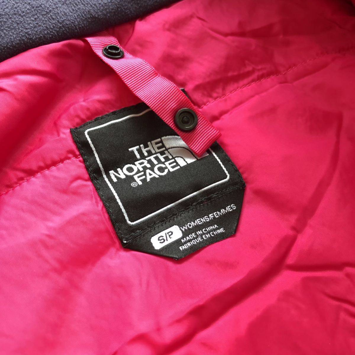 USA古着THE NORTH FACE ノースフェイス マウンテンパーカー レディース Sサイズ Hyvent 撥水性 フード取り外し可能 アウトドア 登山 J2468_画像4