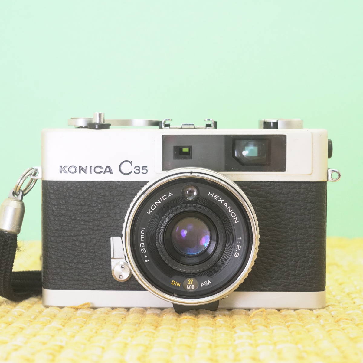 完動品◎KONICA C35 コンパクトフィルムカメラ #916 海外最新 www
