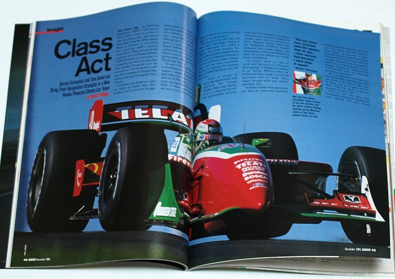 洋雑誌 RACER Magazine 2000年 DECEMBER No.104 アメリカ自動車競技雑誌 モータースポーツ F1 NASCAR IRL CART INDYCAR