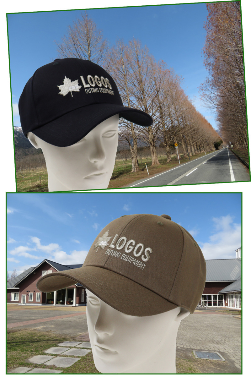 LOGOS ロゴス キャップ 帽子 メンズ オーセンティック ６方 通年使用★ブラック★新品_《他のお色は個別で出品しています》