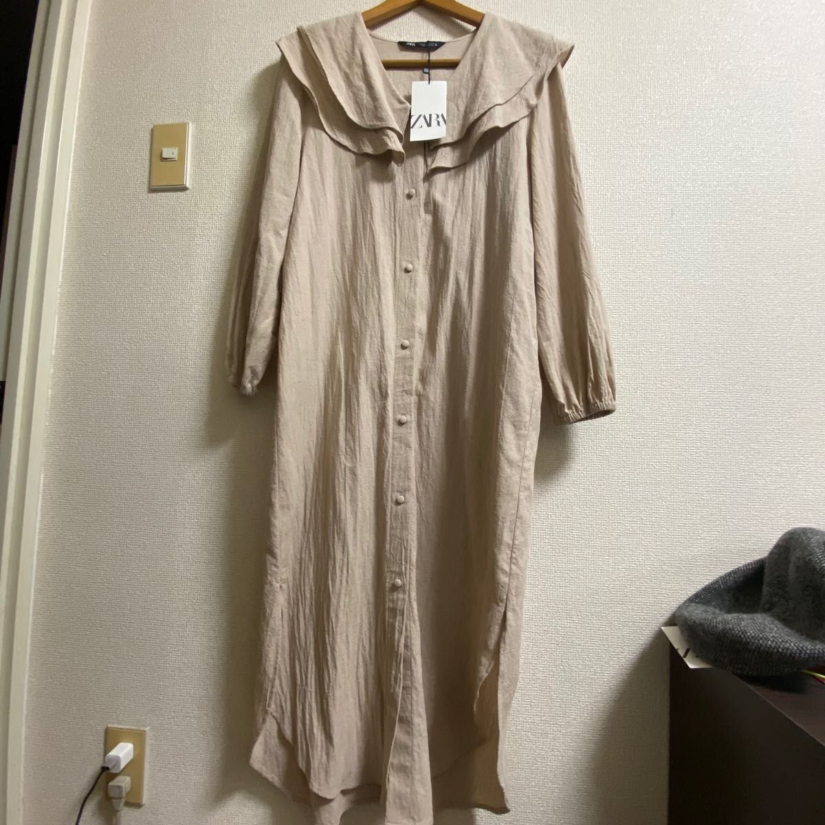 【未使用】美品 ZARA ロングシャツワンピース レディース 【未使用】美品 ZARA ロングシャツワンピース レディース