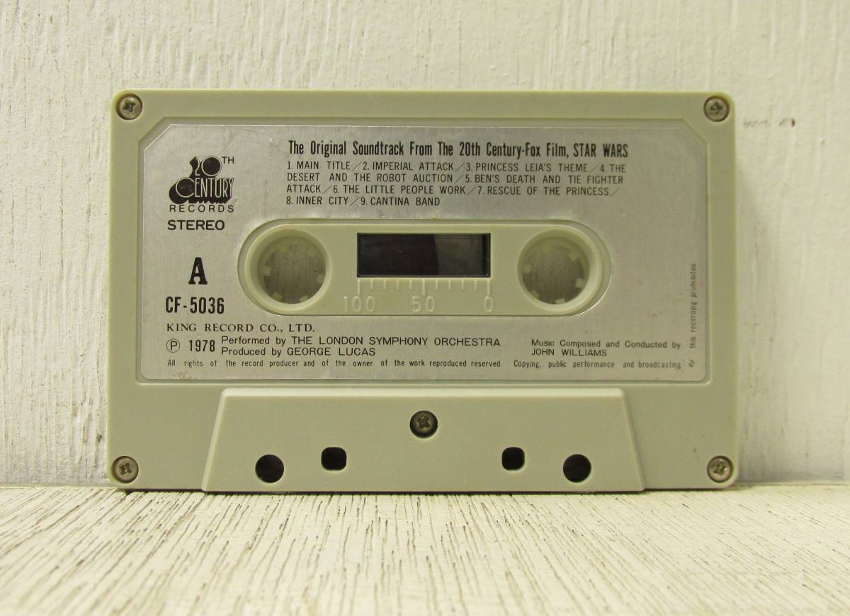 49「カセットテープ　STAR WARS スターウォーズ オリジナル・サウンドトラック CF-5036」_画像4