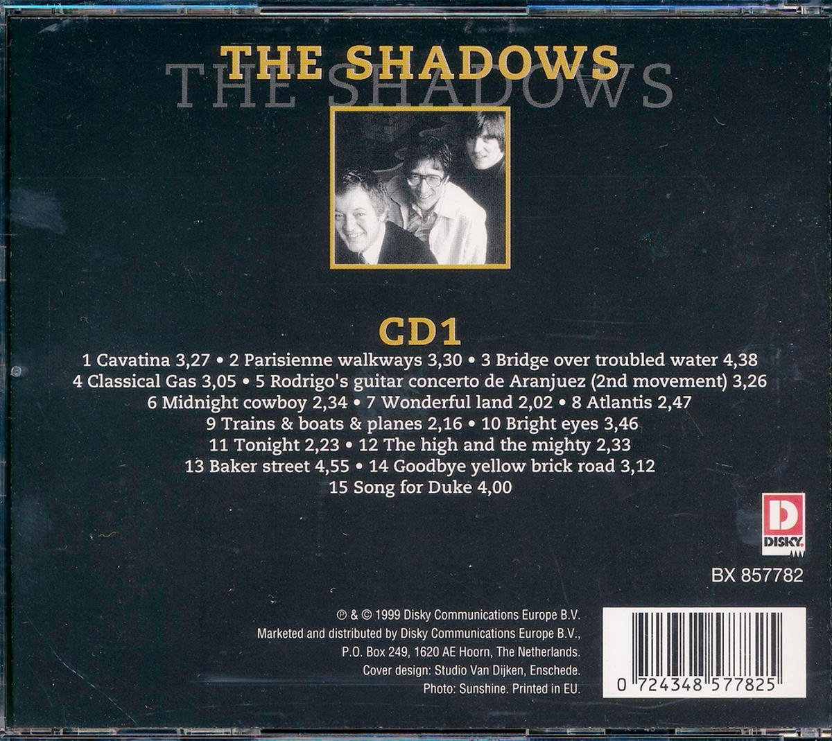 エレキギター輸入盤┃シャドウズ│Shadows┃Original Gold (2枚組)│┃DISKYHR-857662│1999年┃管理6786_画像3