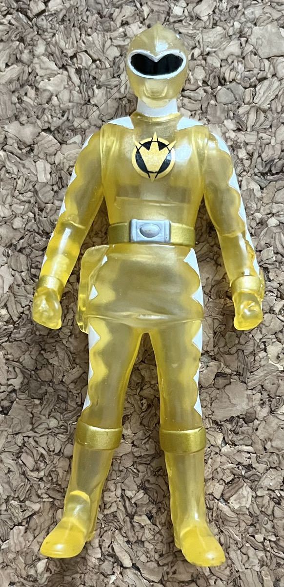 * Squadron герой Bakuryuu Sentai Abaranger abare желтый прозрачный Mini sofvi примерно 9. sofvi б/у фигурка sofvi кукла 