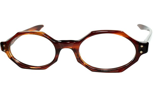 激渋DESIGNの鬼RARE未復刻モデル 1960sデッドUSA製 オリジナル TART OPTICAL タートオプティカル タート OCTAGON OVAL AMBER size48/20_画像2