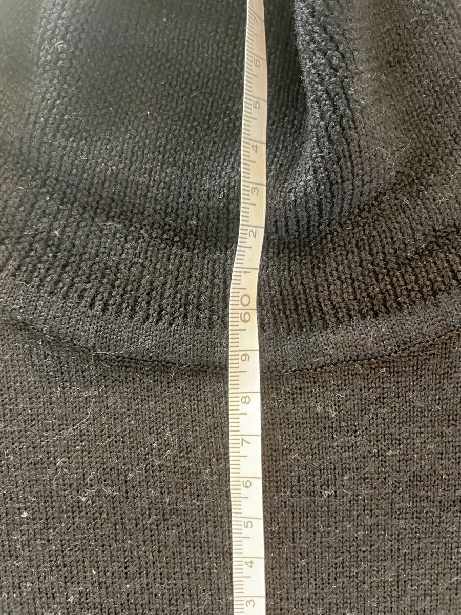 アラミス　aramis 毛100%タートルネックセーター　黒色　Lサイズ 送料無料