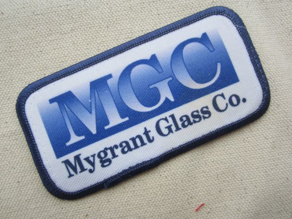 【中古】ビンテージ MGC Mygrant Glass Co. プリント 会社 企業 ワッペン/USA 古着 アメカジ カスタム キャップ ワークシャツ 413_画像2