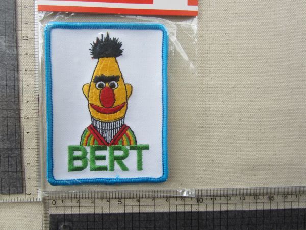 BERT バート セサミストリート アメリカ アニメ ワッペン 刺繍 パッチ /アップリケ キャラクター おしゃれ② 411の画像6