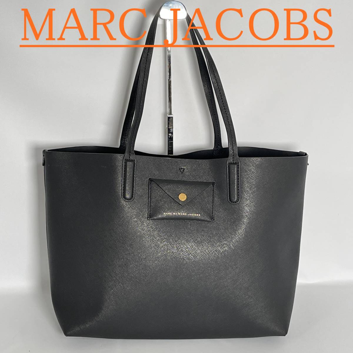 良品】MARCJACOBS マークジェイコブス ハンドバッグ 黒|PayPayフリマ