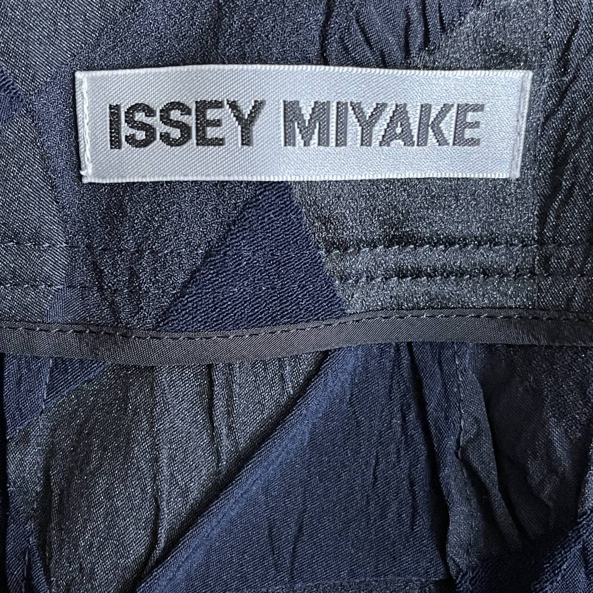 日本製 【ISSEY MIYAKE】イッセイミヤケ パンツスーツ パッチワーク 総