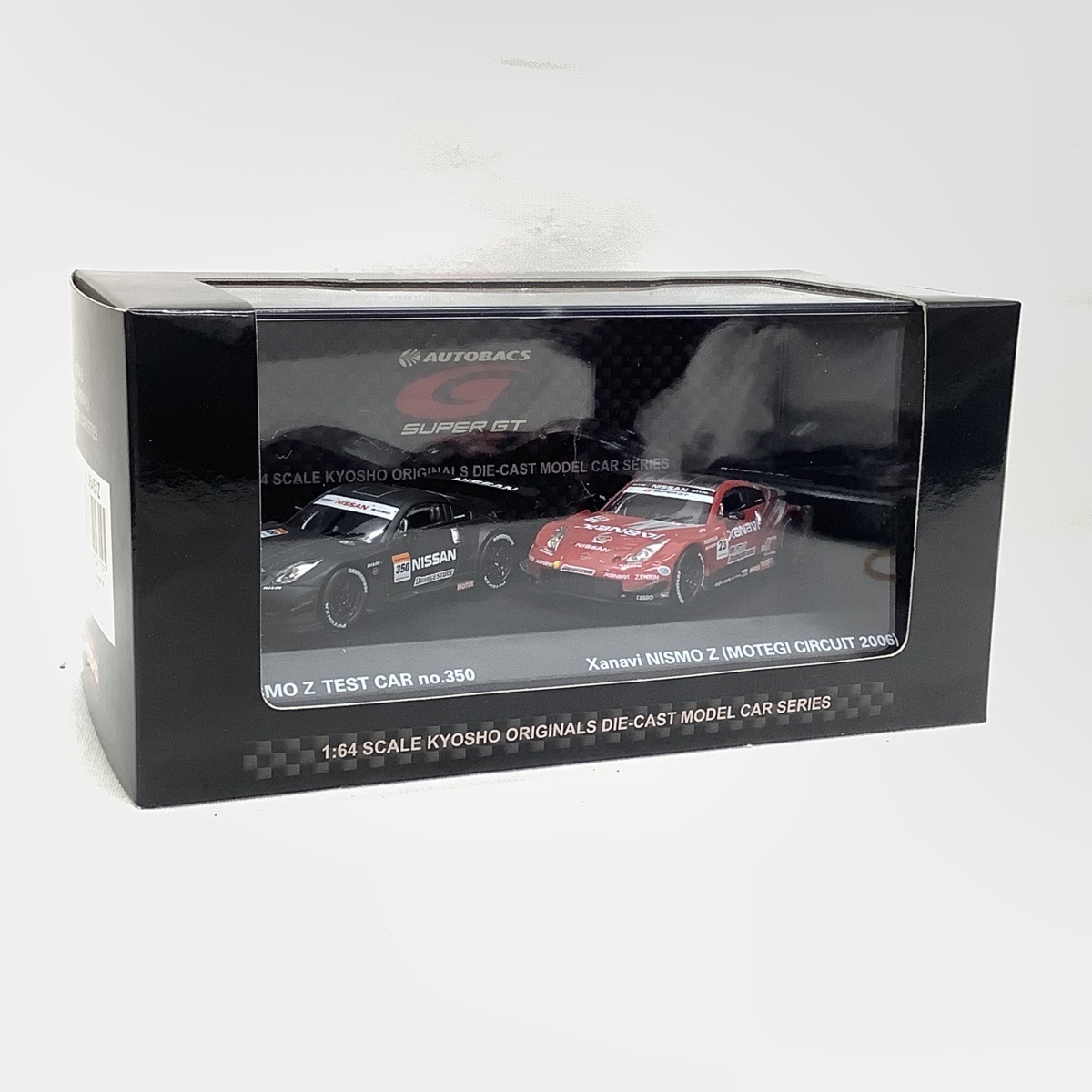 1/64 京商 フェアレディZニスモ もてぎ仕様 テストカーNo.350(ブラック) 2台セット オートバックス SUPER GT 2006 SERIES_画像1