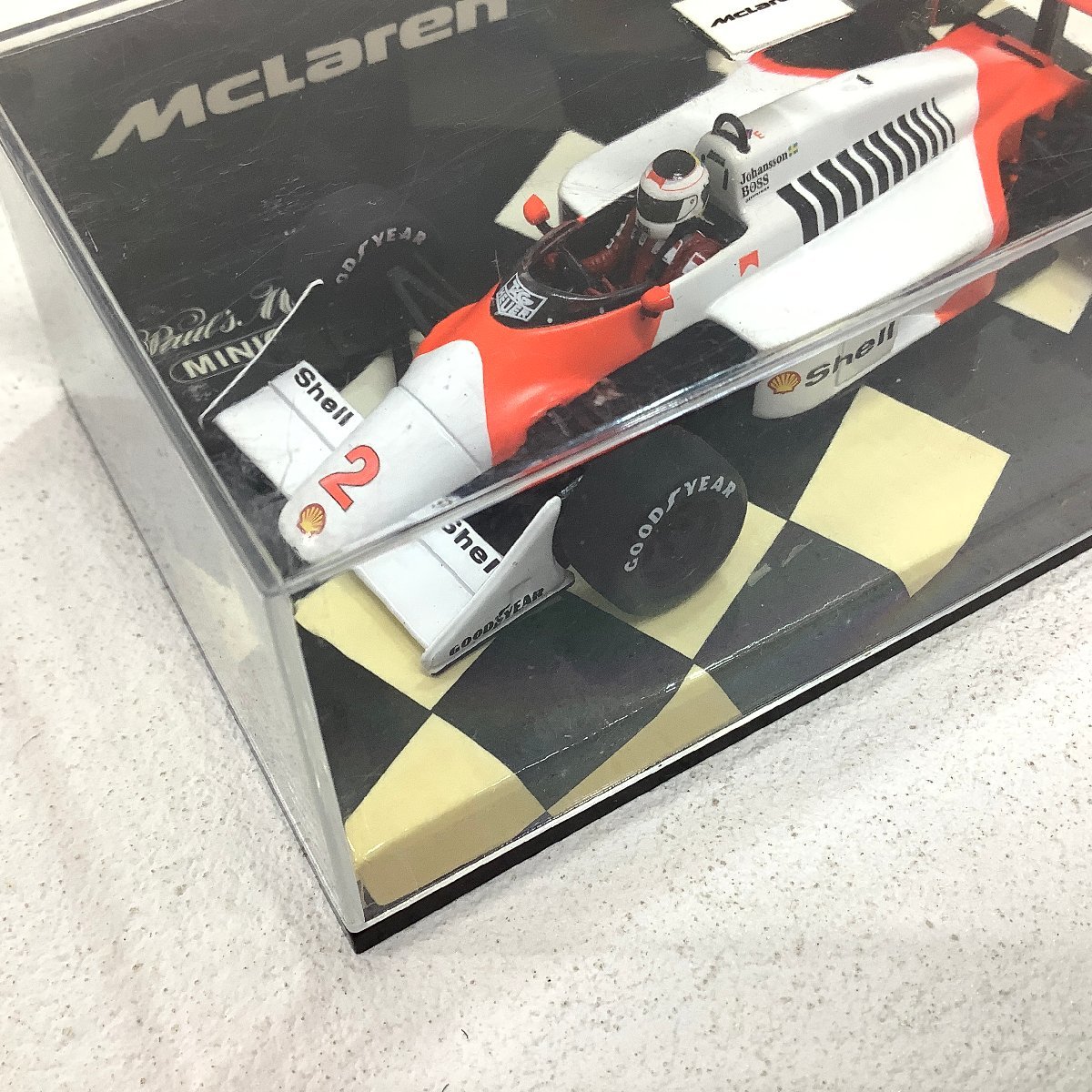 台紙ヤケ 1/43 MINICHAMPS ミニチャンプス McLARLEN TAG MP4-3 S.JOHANSSON 1987 マクラーレン_画像8