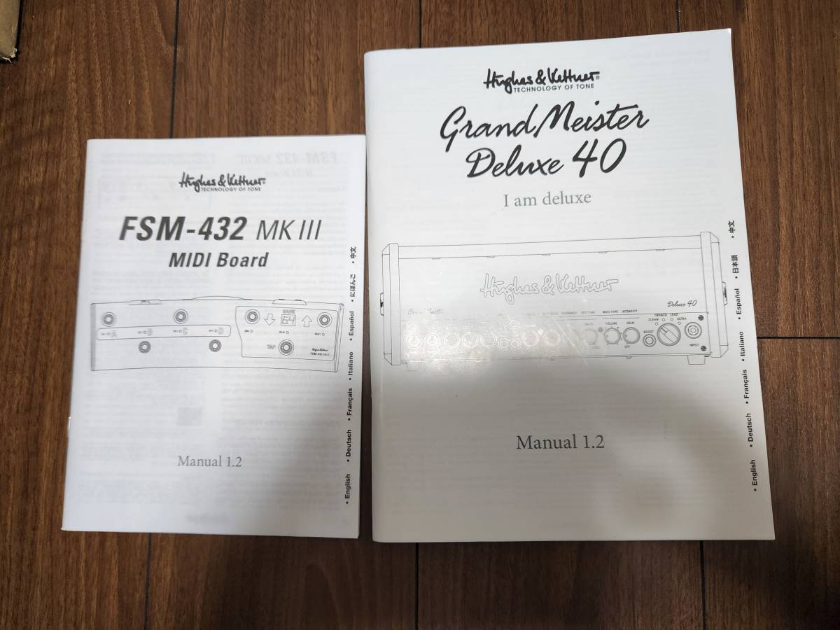 ヒューズ&ケトナー　ギター　アンプhughes&kettner grand meister deluxe40 FSM-432 MKⅢ　midi board DX　デラックス40 真空管　ヘビメタ_画像9