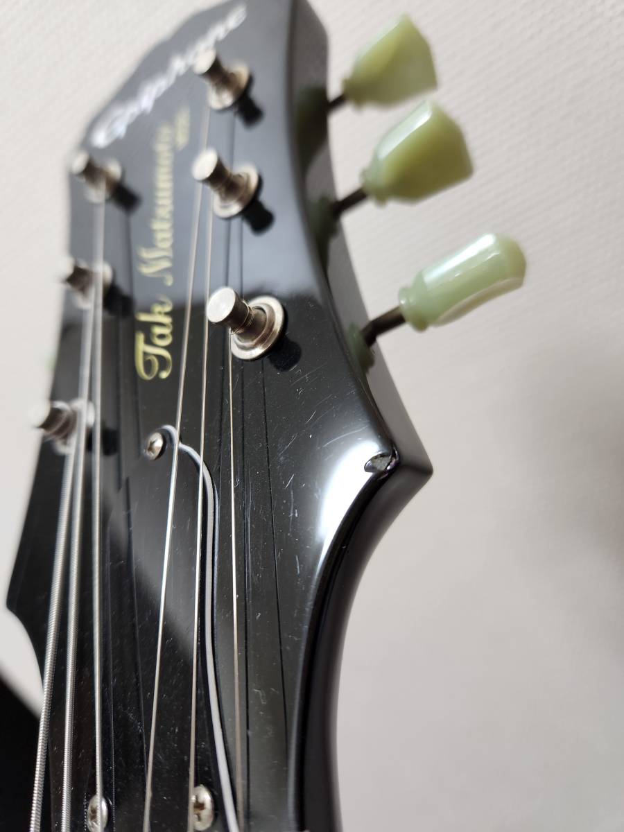 Epiphone Tak Matsumoto DC standard plus シグネイチャーモデル　エピフォン　松本　B'z　ビーズ　gibson ギター　レスポール　トラ目_画像8