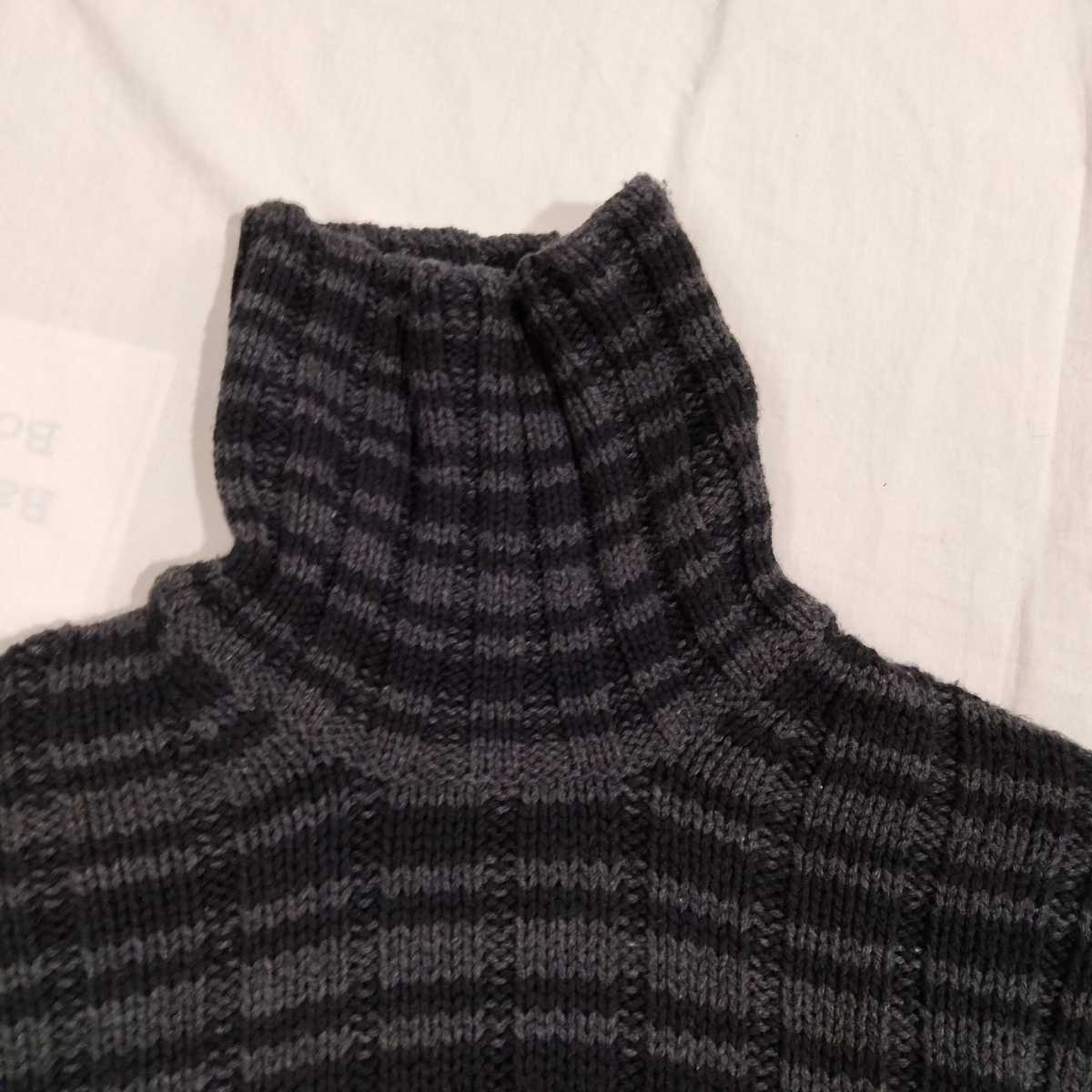 JCREW cotton turtle neck sweater knit J Crew хлопок ta-toru шея свитер вязаный черный уголь ta-toru и мужчина и женщина 