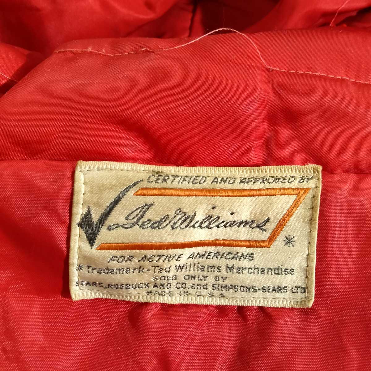 ted williams テッド　ウイリアムズ　ハンティング　パーカ　hunting parka 化繊ダウン　ビンテージ　vintage 60年代　シアーズ　オールド_画像5