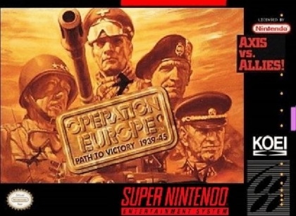★送料無料★北米版 スーパーファミコン SNES Operation Europe Path to Victory ヨーロッパ戦線