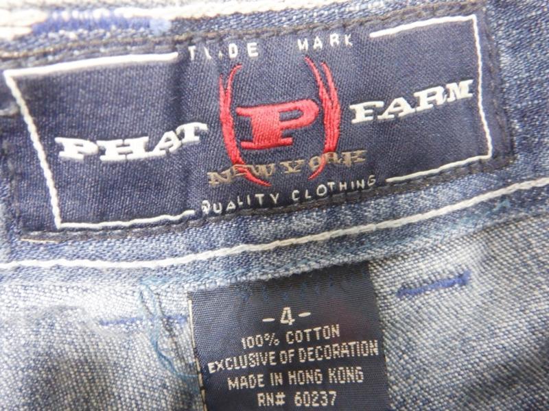PHAT FARMfato ферма джинсы ji- хлеб длинные брюки мода Kids размер 4 97~107cm ранг 