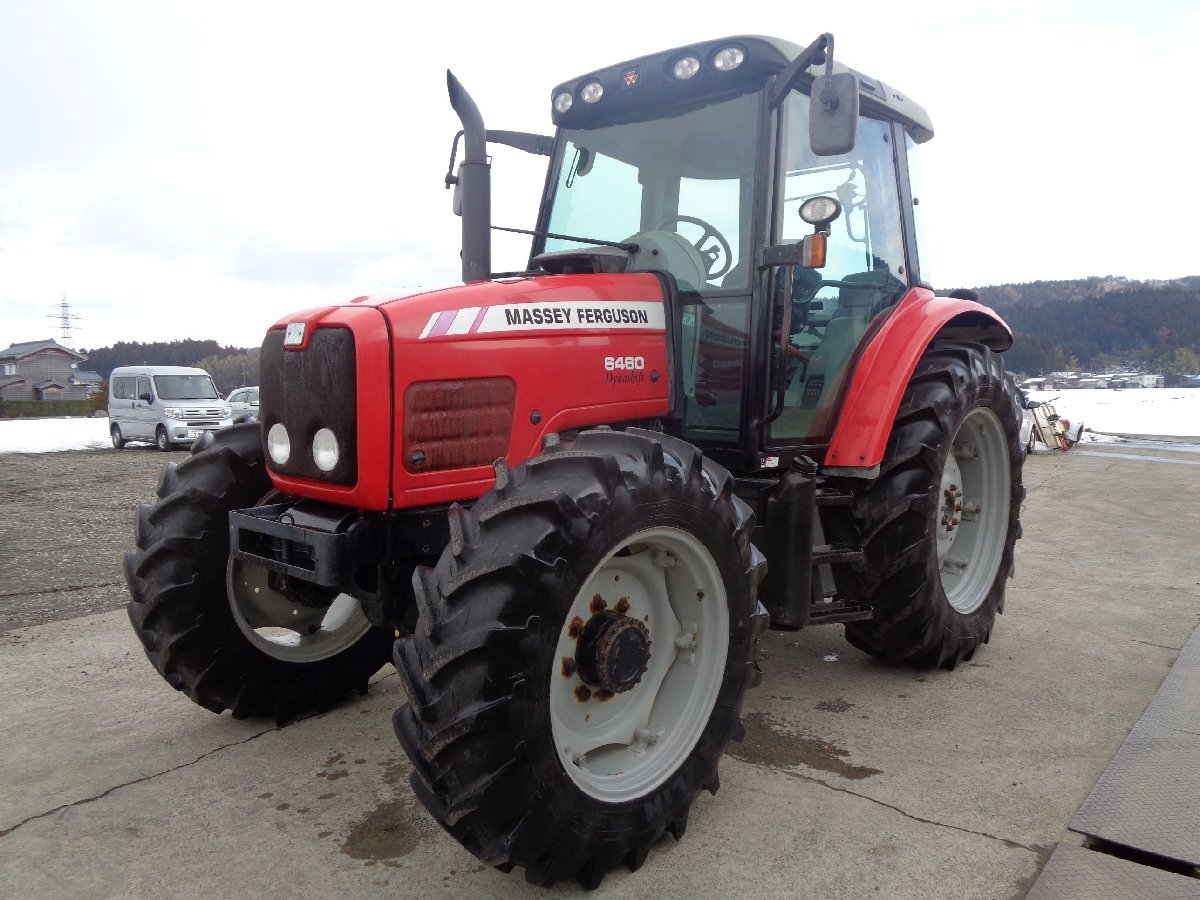 (新潟)マッセイ・ファーガソン トラクター MF6460 115馬力 1460h 4WD ロータリーあり