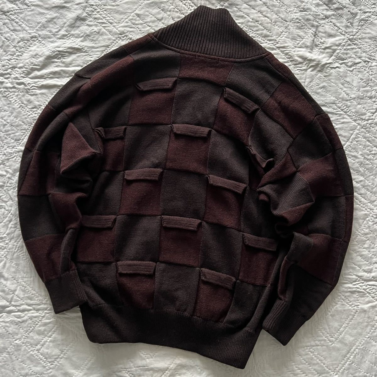 80's issey miyake men イッセイミヤケメン 立体 ニット ジャケット