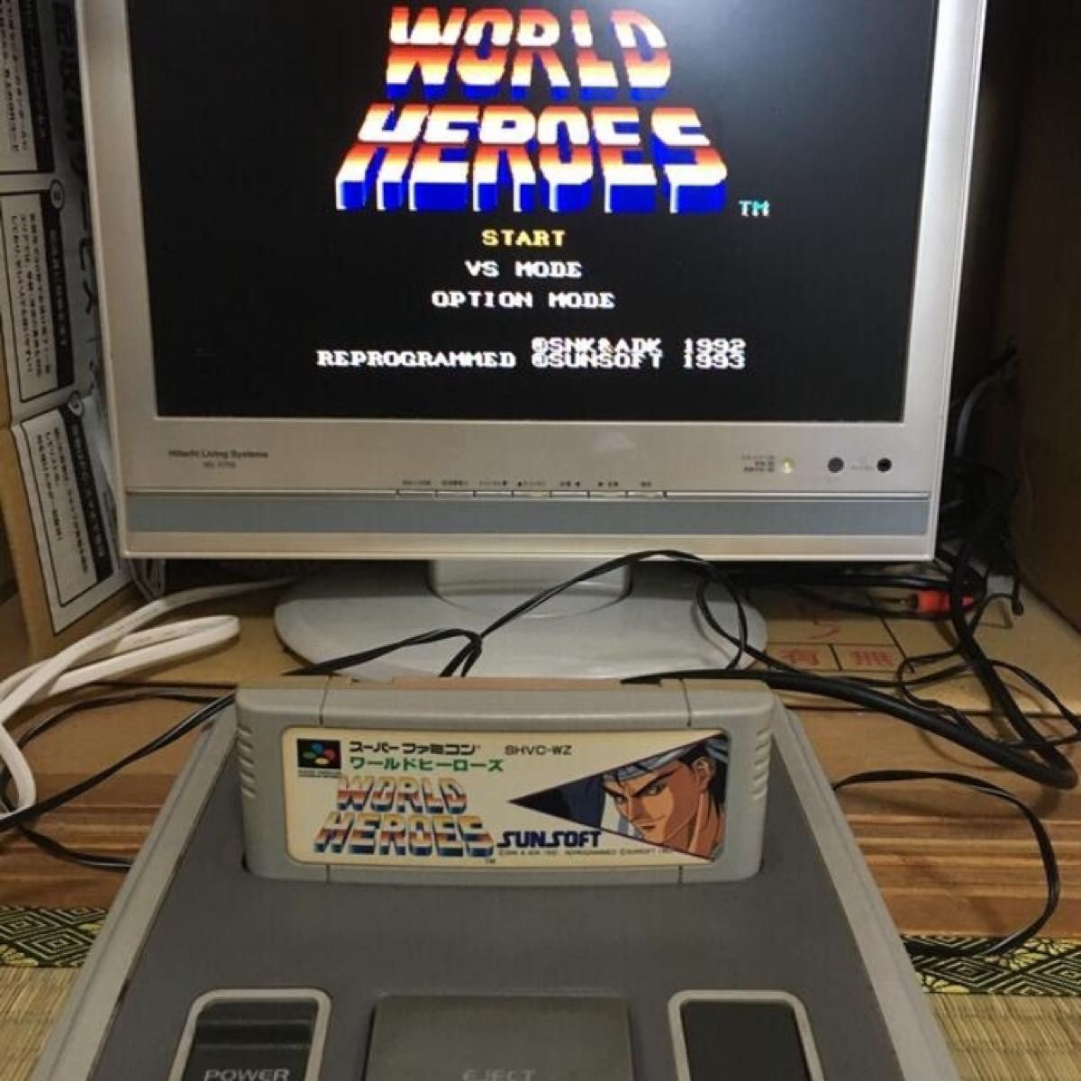 T162 スーパーファミコン　ワールドヒーローズ