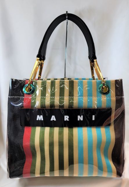 正規品 マルニ MARNI GROSSY ハンドルバッグ ストライプ バッグ