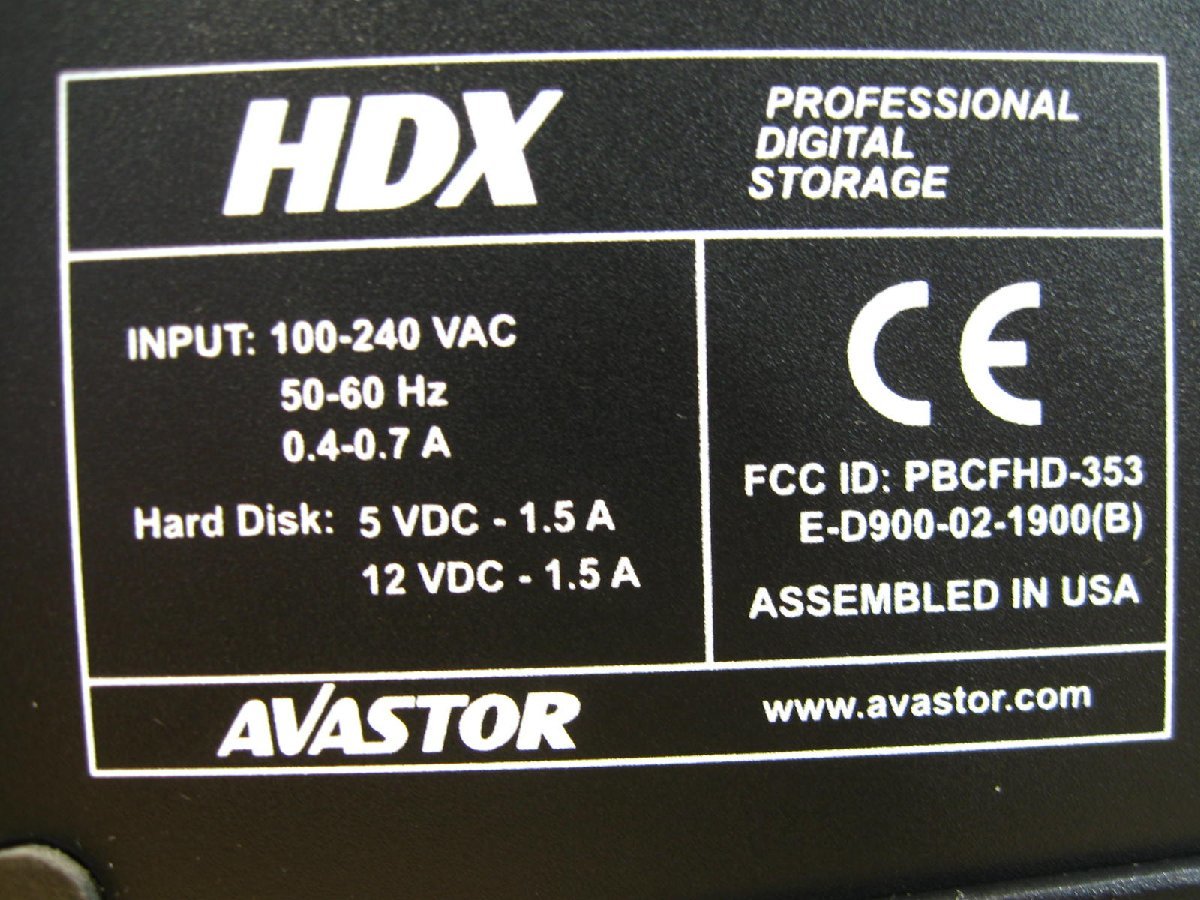 ▽AVASTOR HDX-1500 1TB Firewire800(IEEE1394b)/USB2.0/eSATA 外付HDD 中古 外付け_画像5