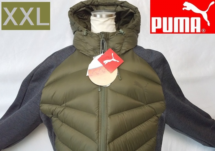  Puma down jacket regular price 22,000 jpy SIZE:XXL puma water-repellent heat insulation flexible free shipping new goods 