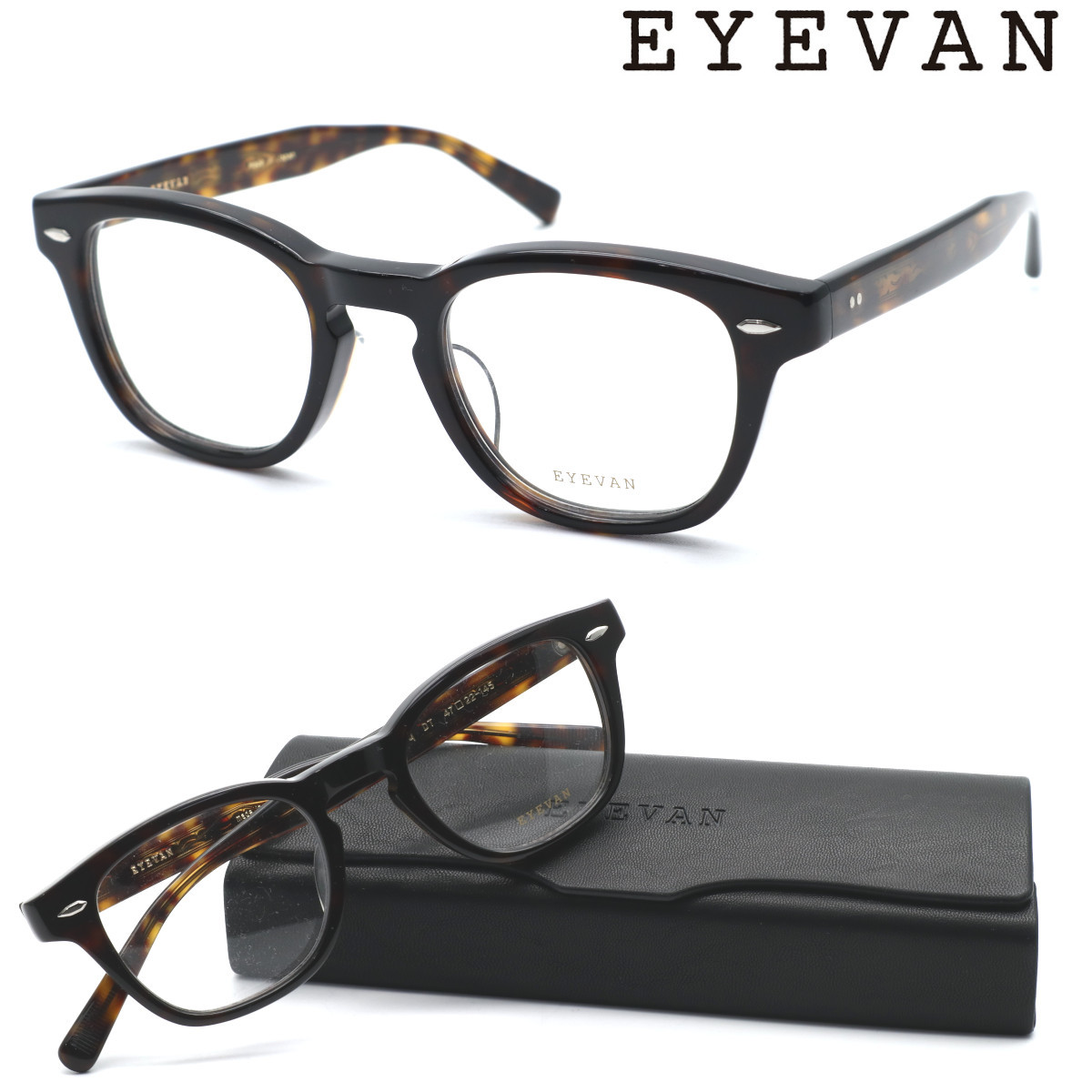 ☆新品・展示品☆【EYEVAN】アイバンメガネWebb Sq col.DT 47サイズ