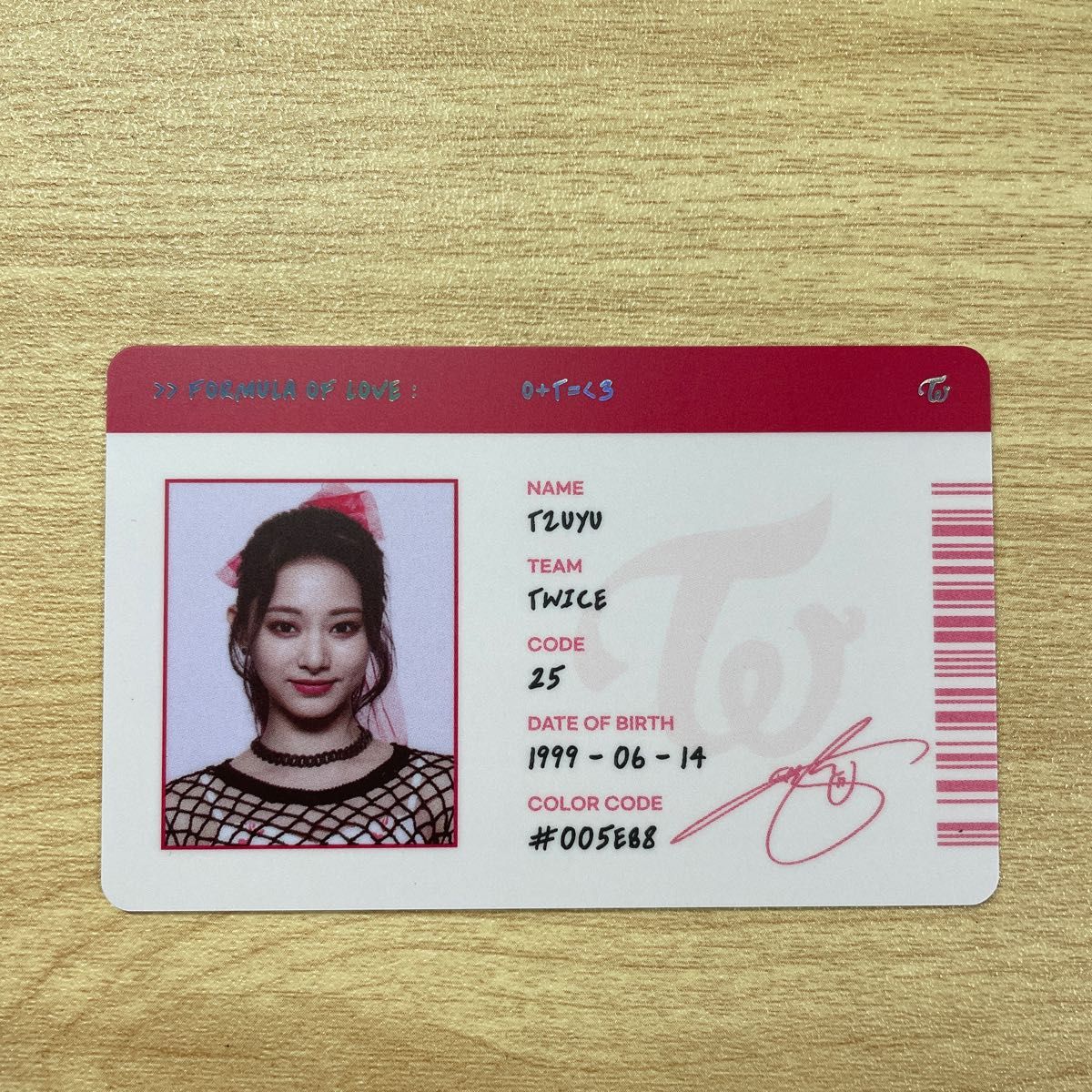 TWICE ツウィ Formula of Love O+T=<3 特典トレカ ランダム TWICE ツウィ Formula of Love O+T=<3 特典トレカ ランダム