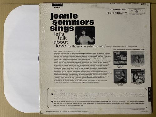 MONO盤 試聴 B面深溝 溌溂 ビッグバンド ジャズボーカル Joanie Sommers Let's Talk About Love LP ボーカルジャズ サバービア好きな方にも_画像2