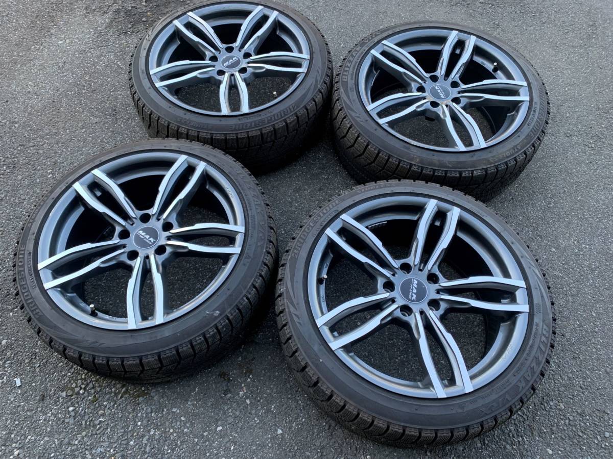 ★t-k BMW F10 F11 5シリーズ　中古 MAK LUFT FF＆245/40R19 BSブリヂストン VRX 中古スタッドレス 4本set_画像1