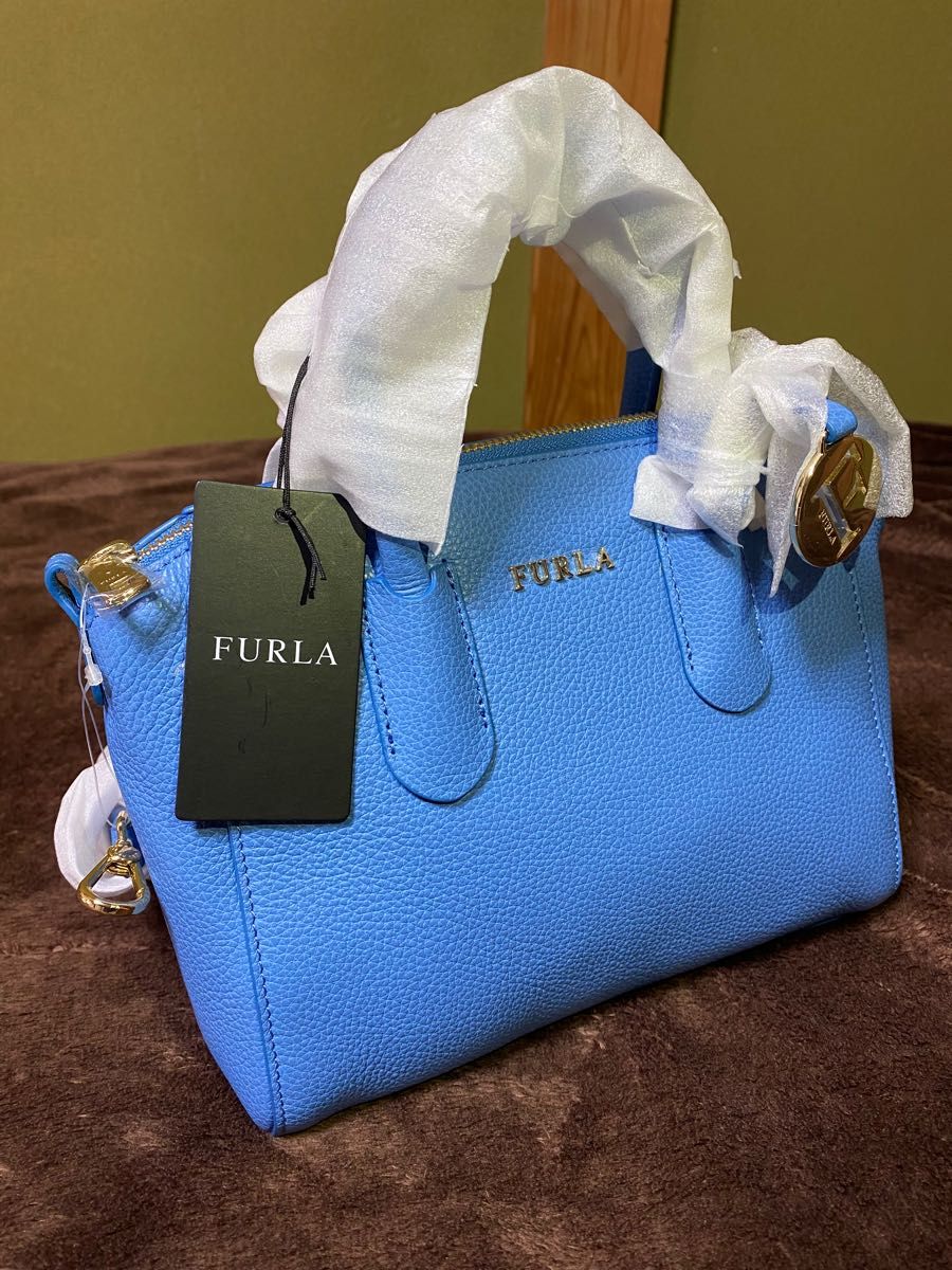 FURLA テッサ ミニバッグ ハンドバッグ 2way 袋付き-