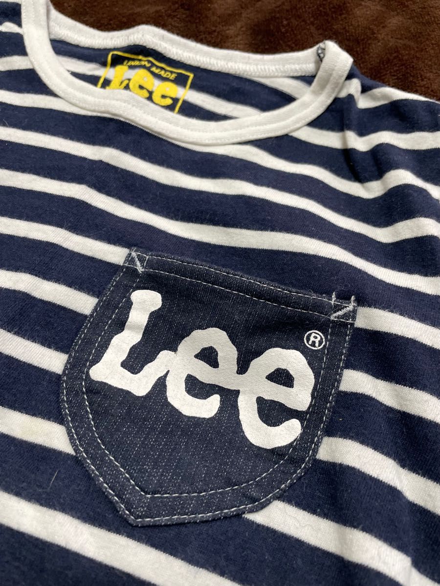 Lee 半袖Tシャツ ボーダーTシャツ キッズ　130 小さめ　リー　Tシャツ　半袖