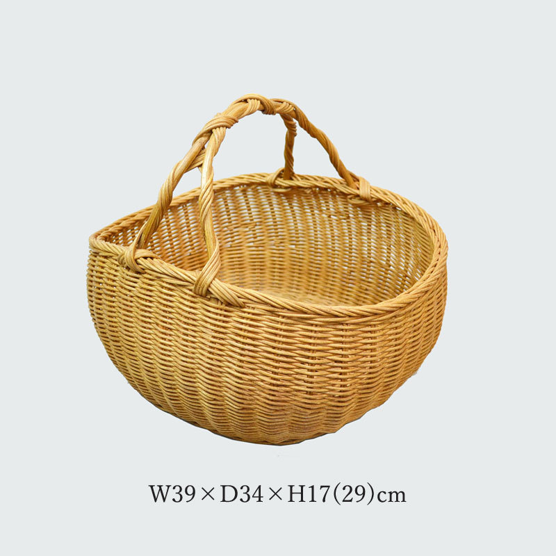  rattan basket oval 1 pcs hand display cane basket storage 