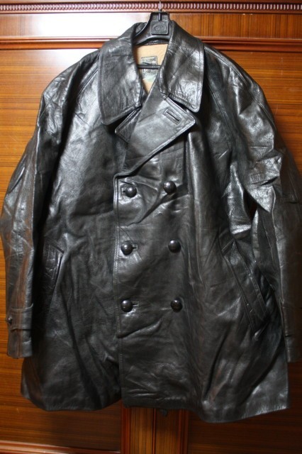 ヤフオク! - フランス 50s ビンテージ レザー カーコート ジ...