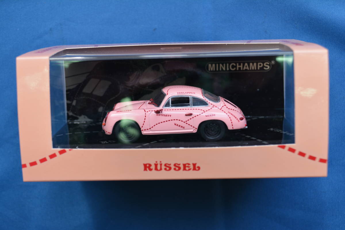 当時物　3,312個限定品　ミニチャンプス　1/43　Porsche 356C Coupe 'Pink Pig' / ポルシェ 356C　クーペ　ピンクピッグ　未使用品_画像1